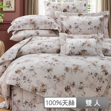 【貝兒居家生活館】80支100%天絲七件式兩用被床罩組 天絲裸睡系列(雙人/托斯卡)
