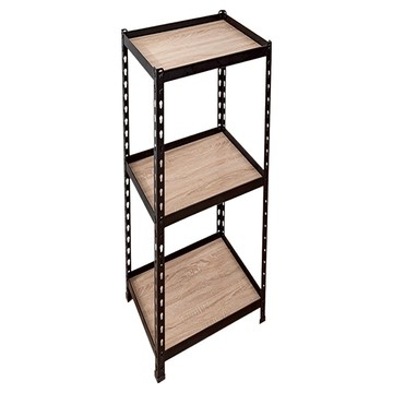 BUYER HOUSE 拜爾家居 免螺絲角鋼架  3層  黑色  31 x 31 x 85cm