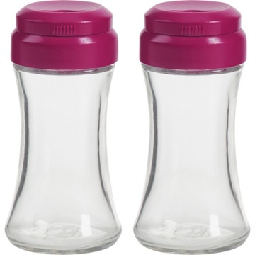 《TRUDEAU》曲線調味罐2入-桃-- 調味瓶