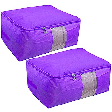 月陽超值2入60X48公分牛津布透明視窗收納整理袋收納整理箱(CT72L2)