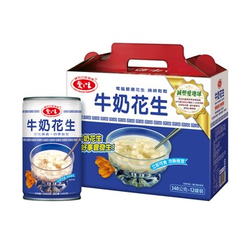 [家速配]愛之味牛奶花生禮盒340g*12
