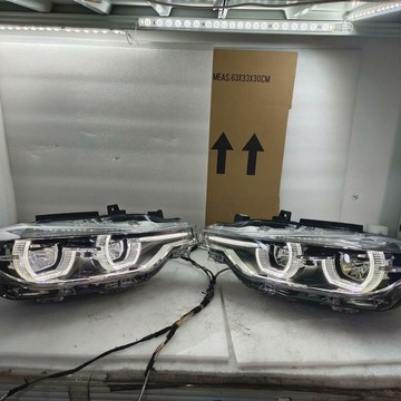 (質量保固）16-19款款BMW 3系F30隨動LED半總成原裝前大燈