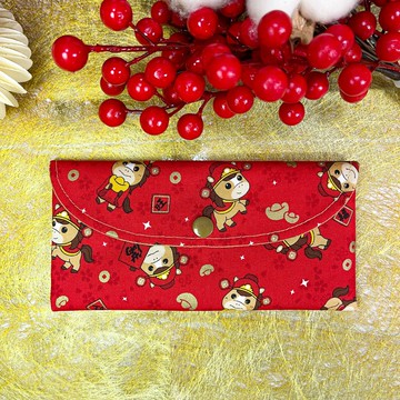 手作布紅包袋(馬踏花開)