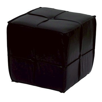 文創集 克力透氣皮革方塊造型椅凳(四色可選)-29x29x29cm免組