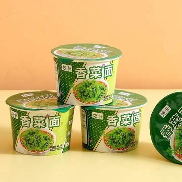 新日期【口感獨特好】香菜麵 小杯方便麵 免煮速食桶裝泡麵 泡麵 夜宵衝泡