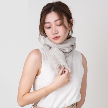 裸燕麥 | 典藏雙織 喀什米爾圍巾