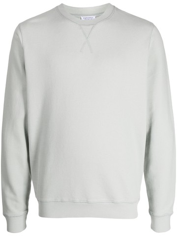Sunspel - crew-neck cotton sweatshirt - men - Cotton - M - Blue