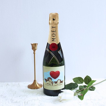 紀念日|訂製個性化香檳——彩色鑽石印刷