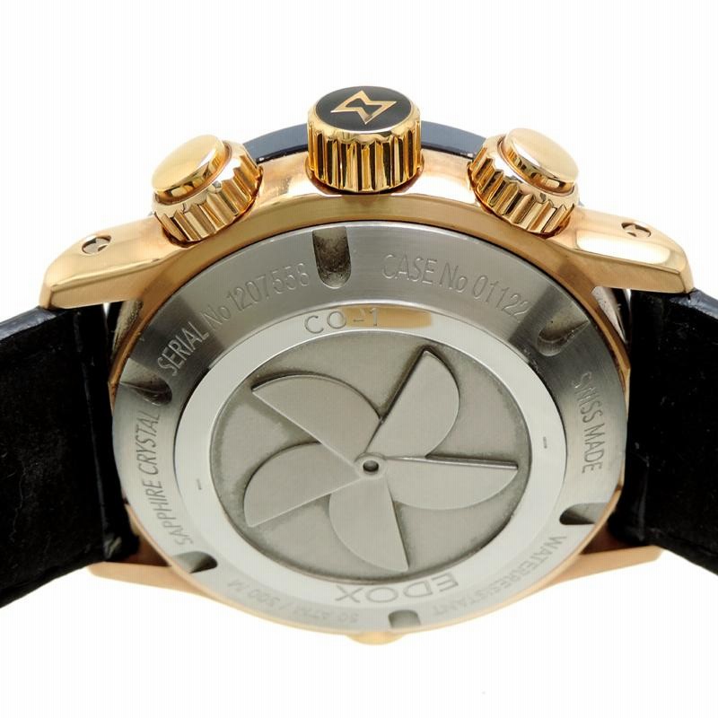 EDOX エドックス クロノオフショア1 レザーベルト EDOX（エドックス