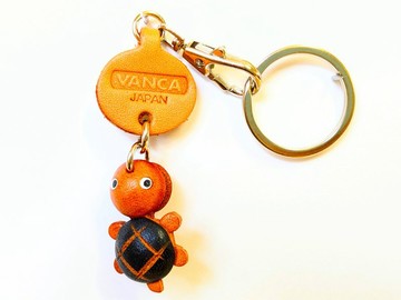 烏龜 動物 迷你 真皮鑰匙圈 手工日本製 立體造型 VANCA