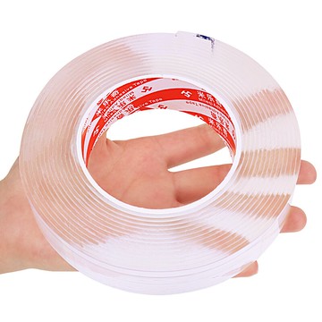 納米雙面膠透明雙面膠強力固定墻面不留痕學生用專用高粘度手工可水洗魔力膠帶納米無痕防水亞克力隱形膠貼