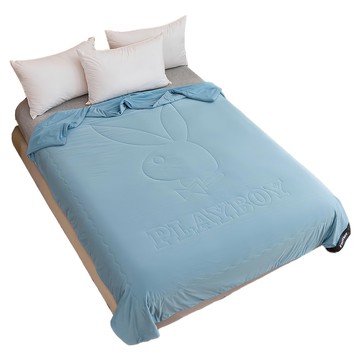 PLAYBOY 素色涼感冰冰被  200 x 150cm  晨霧藍