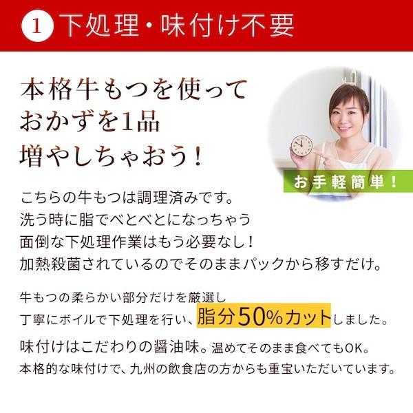 モツ 牛もつ 博多  牛 ホルモン 醤油味 下処理不要 常温保存 長期保存 もつ鍋 鉄板焼き 送料無料 メール便 150g×5パック