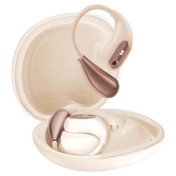 MONSTER 魔聲 開放式藍牙耳機 AC210 藍牙5.4 ENC環境降噪 IPX5防水  膚白色