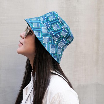 【錦源興】門鈴漁夫帽 l 雙面配戴 手工製 戶外 登山 印花