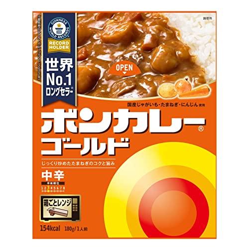 大塚食品 ボンカレーゴールド 中辛 180g×5個 レンジ調理対応