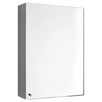 好物良品 單開門封閉壁掛式304不鏽鋼收納鏡櫃 左開門  1個  35 x 12.5 x 50cm  不鏽鋼原色