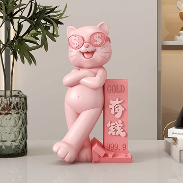 🐎新年快樂🔜 快速出貨【招財貓的家】12寸潮流有錢招財貓 生日禮物 開業禮物 開運 招財 喬遷禮物 交換禮物