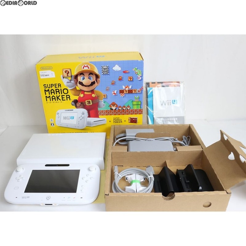 中古即納』{訳あり}{本体}{WiiU}Wii U スーパーマリオメーカー セット