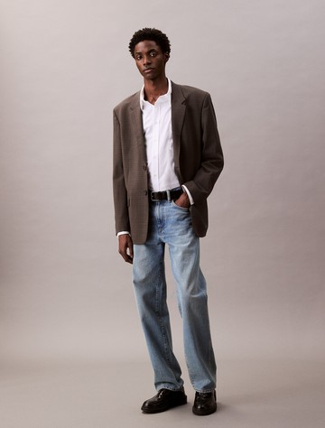 Calvin Klein 棉質寬鬆鈕扣領襯衫