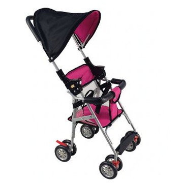 EMC 遮陽輕巧手推車可變座椅(台灣製造)-桃紅