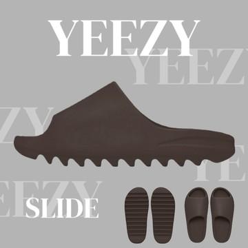 YEEZY SLIDE 深棕 咖啡 YE KANYE WEST 拖鞋 鋸齒 休閒 YS-01