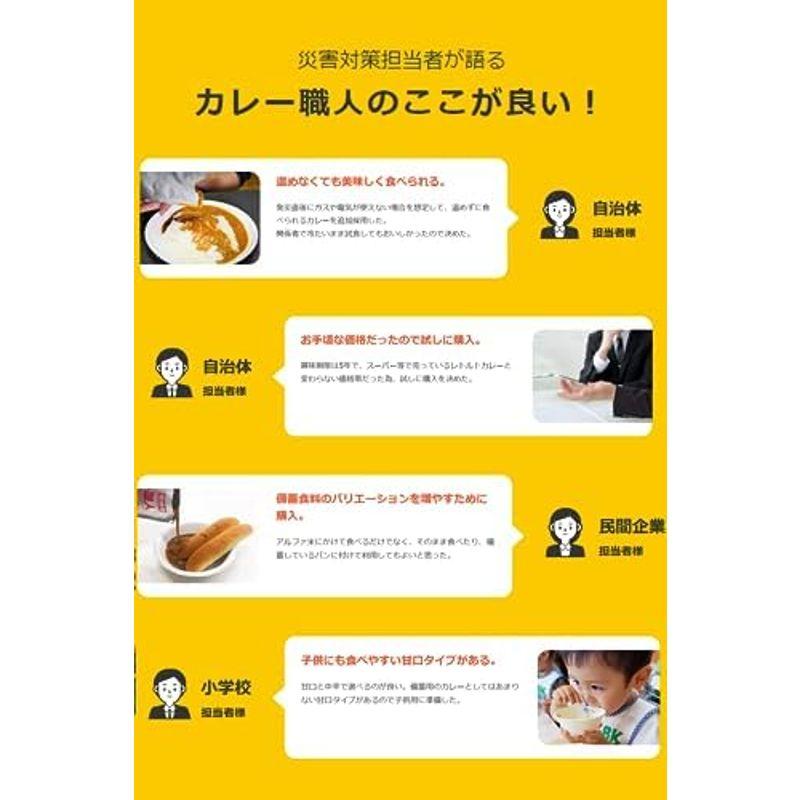 常備用温めずに食べられるカレー職人 甘口 3食パック×10個(常温保存 非常食 備蓄 ローリングストック レトルト レンジ対応)