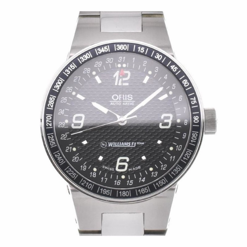 ☆美品【ORIS】オリス ウィリアムズ F1 チーム ポインターデイト 7585 自動巻き メンズ T#104946 | LINEショッピング