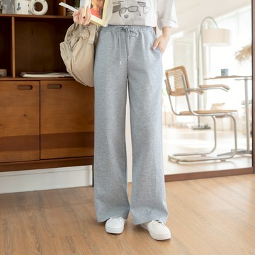 街邊序曲♪腰抽繩口袋棉質直筒寬褲 RC8856A81【現貨】