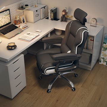 ??免運 可開發票 電腦椅家用商務座椅舒適久坐可躺靠背老板辦公椅休閑書房臥室椅子