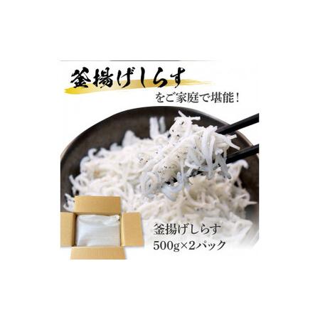 ふるさと納税 高知県産釜揚げしらす500g×2パック 1kg 1キロ 簡易梱包 シラス 小分け 国産 釜揚げ しらす丼 海鮮丼 お茶漬け ごはん 軍艦巻.. 高知県芸西村