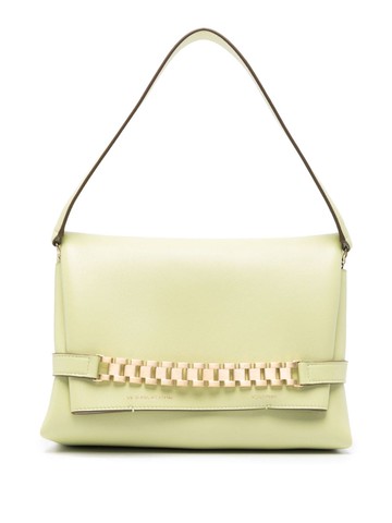 Victoria Beckham - Chain Pouch leather shoulder bag - women - Sheepskin - One Size - Green