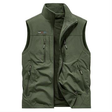 【巴黎精品】現貨+預購 美式加絨背心鋪棉夾克復古秋冬簡約上衣商務大碼休閒男裝-潮流男外套n色a1lc46