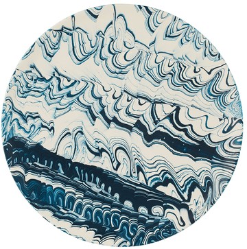 ÅBEN 绿色 & 白色 Poured 系列置物盘