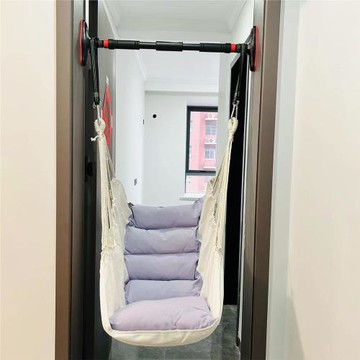 秋千室內吊床兒童家用陽臺吊椅蕩秋千可躺吊籃成人門框免打孔吊籃