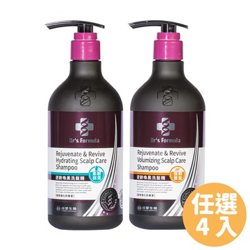 【Dr’s Formula 台塑生醫】逆齡喚黑洗髮精(柔韌保濕款/強韌豐盈款)580g*4入