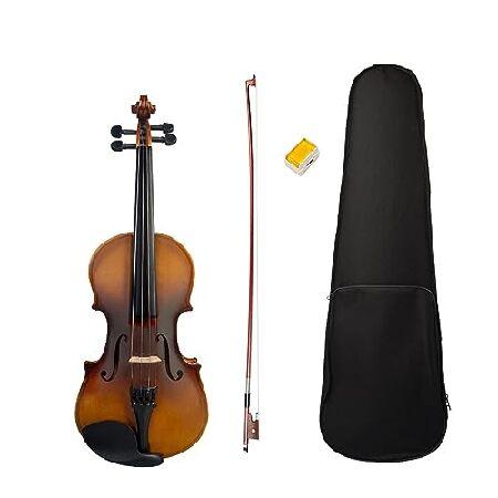 violin 4-1 Matte Maple Acoustic Violin Set W Violin Bow Bridge Canvas Case Beginner Use (Color 3-4)