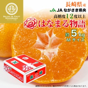 [予約 2023年 12月1日-12月20日の納品] はなまる物語 5kg Mサイズ 長崎県産 みかん 温州みかん おいしい 高糖度みかん 産地箱 上級品 冬