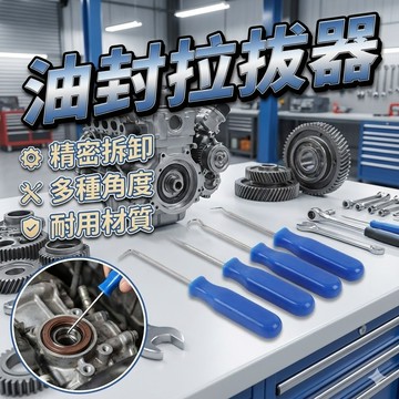 【台灣出貨】油封拉拔器4件套｜密封圈拆卸工具｜油封起子組｜汽車維修工具組｜O型環拆卸工具｜車用密封圈勾拆工具
