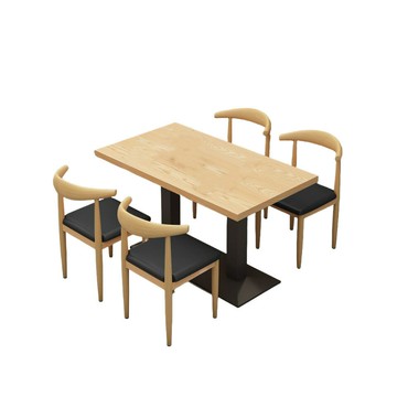 小吃面館燒烤早餐快餐桌餐飲椅組合奶茶甜品店餐廳桌子商用經信希[DD010109]