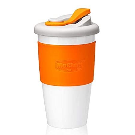 MOCHIC CUP Reusable Coffee Cup with Lid Portable Travel Mug with Non-Slip S