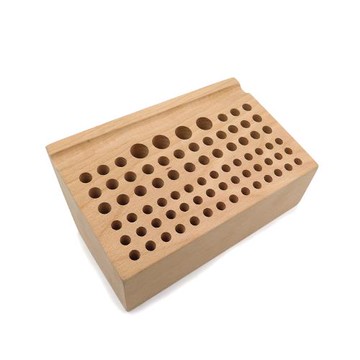 糊塗鞋匠 優質鞋材 N296 76孔櫸木皮雕工具座 1個