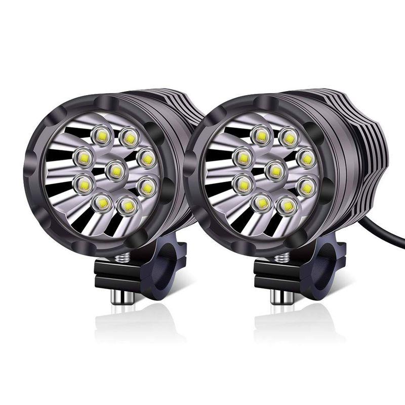 Aoling バイク フォグランプ LED 12V 24V兼用 9LED オートバイ補助フォグライト ホワイトスポット配光ヘッドライト 車補 通販  LINEポイント最大0.5%GET LINEショッピング