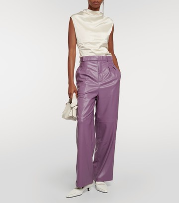 Jacques Wei Faux leather straight pants