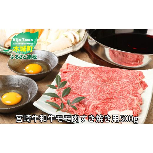 ふるさと納税 宮崎県 木城町 ＜宮崎牛和牛モモ肉すき焼き用500g＞ K01_0010_1