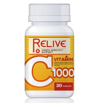 【RELIVE】美國專利高單位維生素C1000*2瓶/5瓶