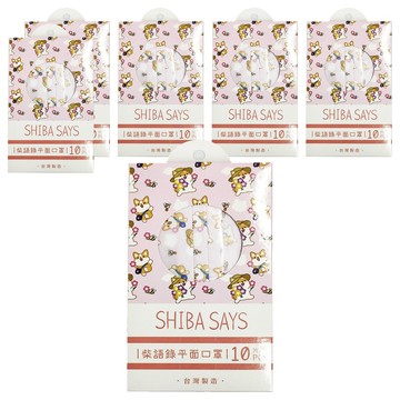 柴語錄 平面醫療口罩 17.5 x 9.5cm  廢柴花朵  10片  6盒