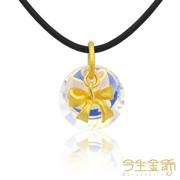 【今生金飾】戀戀蝶情墜(時尚黃金墜子)