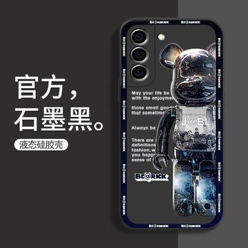 三星S21手機殼Galaxy S21+暴力熊卡通蓋樂世S21Ultra液態硅膠軟殼S21FE個性防摔鏡頭全包保護套男女新款外殼