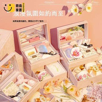 臺灣公司 免運 禮物 結婚禮物 伴手禮 生日禮物 高顏值伴手禮女伴娘實用化妝鏡禮盒結婚新娘回禮閨蜜生日禮物高級